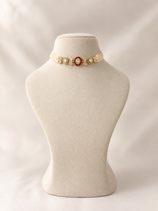 NOOR Ruby Pendant Choker